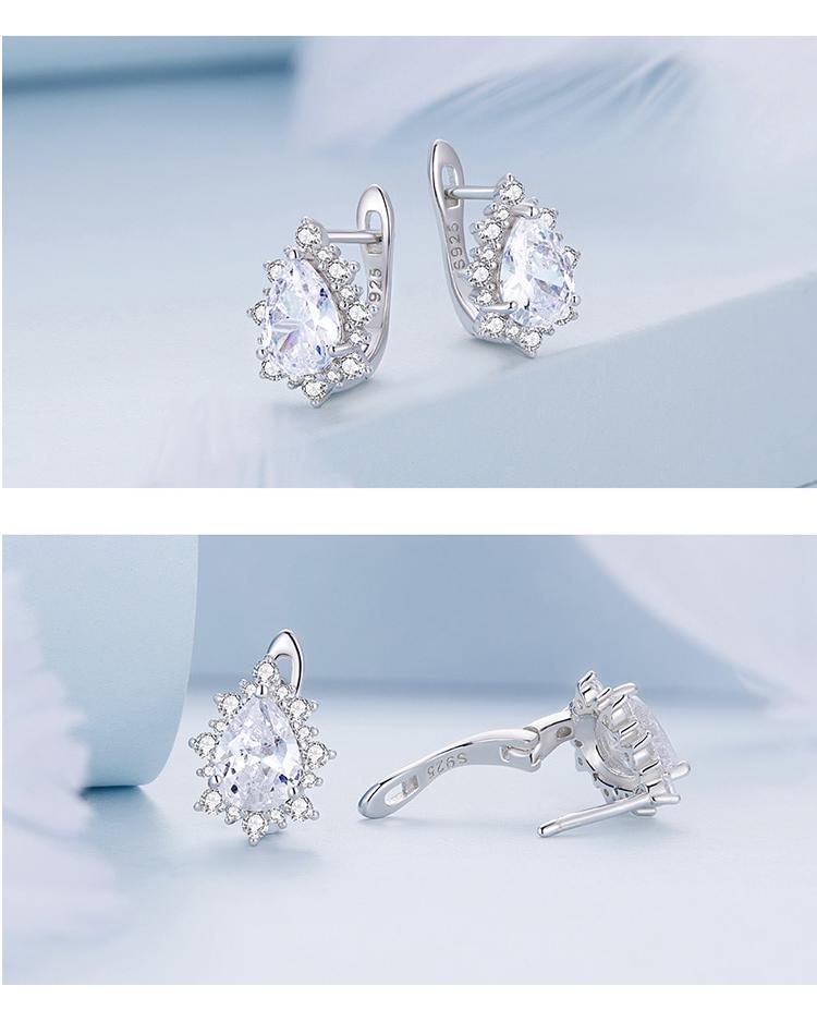 Cubic Zirconia Water Drop Earrings crafted in Sterling Silver| CZ Earrings| atgjewellery.com Cubic Zirconia Water Drop Earrings crafted in Sterling Silver| CZ Earrings| atgjewellery.com